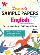 Xam idea Sample Papers Simplified English (Language & Literature)  Class 10 for 2023 Board Exam 