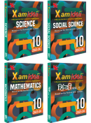 Xam idea Bundle Set of 4 (Science, Social Science, Mathematics & Hindi A) Class 10 Book | CBSE | Chapterwise Question Bank | Based on Revised CBSE Syllabus | NCERT Questions Include | 2023-24 Exam