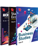 Introductory Microeconomics and Statistics for Economics By TR Jain & VK Ohri & Business Studies By RK Singla Class 11 (Set of 3)