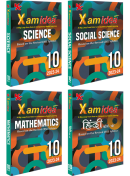 Xam idea Bundle Set of 4 (Science, Social Science, Mathematics & Hindi B) Class 10 Book | CBSE | Chapterwise Question Bank | Based on Revised CBSE Syllabus | NCERT Questions Include | 2023-24 Exam